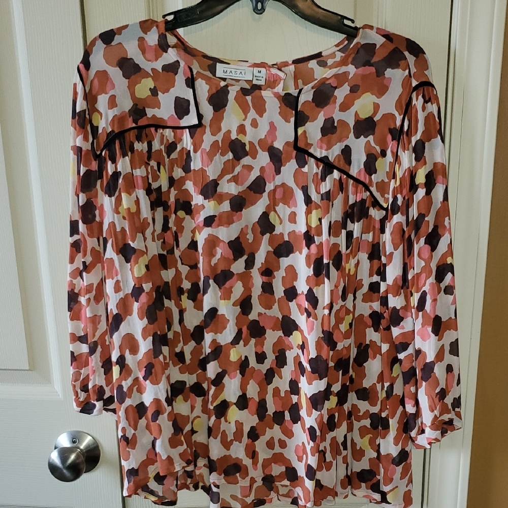 Women's Multicolor Patterned Top